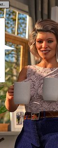 I thought you might need something hot and black to wake you up - The MILF next door 2