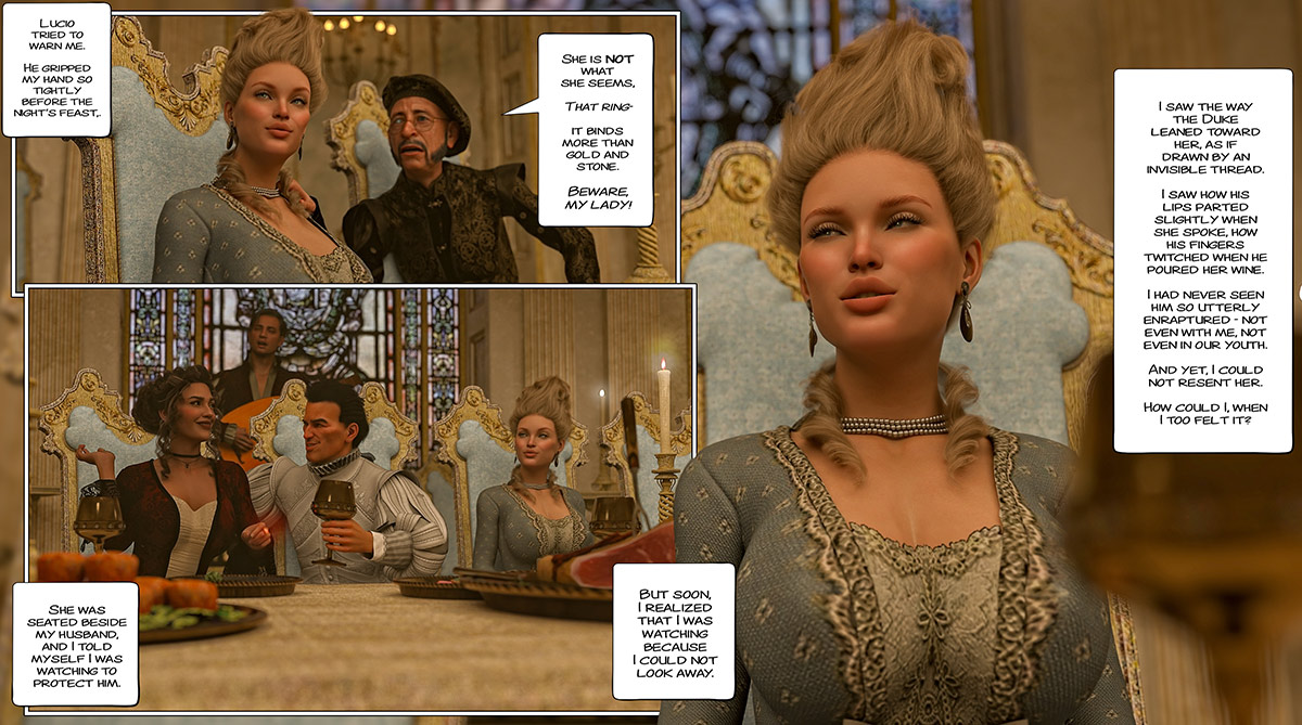 I saw how his lips parted slightly when she spoke how his fingers twiched when he poured her wine - The ring of the Roman Empress 6