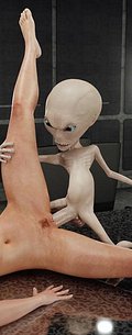 See the cum drip out of my pussy - Alien Attack