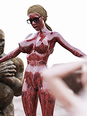 A beautiful busty young woman in peril - Excavation site surprise by FantasyErotic