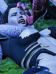 Discharged hot fluid - World Never Quest The huntress episode 1 by crazy xxx 3D