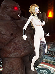 Bitches enjoying the gigantic dicks - Ilsa and Elina by Vaesark