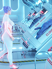 Elly is a young employee who works in a clone factory - System Failure by Lord Kvento