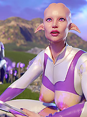 Let's take her sperm for analysis - First Contact 5 Pleasure planet by Golden master