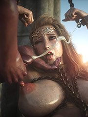 Whore cumming like crazy - Elf slave 8 The final by Jared999d