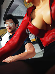 Stroking the already stiff cock between her cheeks - No Justice is Wicked Chapter Two by Nox