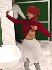 Sex with my fat boss - Shot story 14 by Losekontrol (Hijab 3DX)