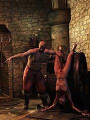 She let out a despairing groan of pain and humiliation - Daughters of the fallen king by Quoom